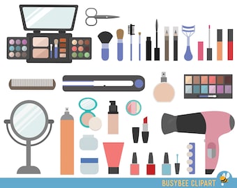 Beauty Collection Digital Clipart Cosmetic Clipart Girly clipart Make up clipart Make up clip art INSTANT DOWNLOAD