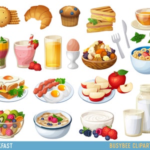 Food Clipart Breakfast Cake ClipArt Sweet Treat Bakery ClipArt Dessert Grafica vettoriale ClipArt alimentari Pancake clipart omlette clip art