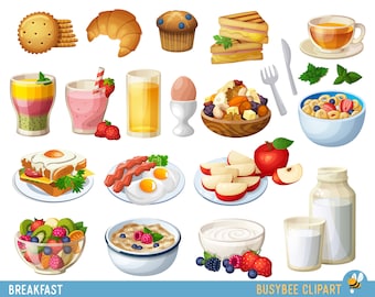 Food Clipart Breakfast Cake Clip art Sweet Treat Bakery clip art Dessert Vector graphic Food clip art Pancakes clipart omlette clip art