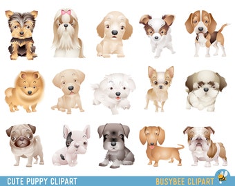 Dog Clipart Puppy Clipart cute dogs clip art puppy clipart dog illustration Dog graphics Dog breeds clipart Cute dog illustration