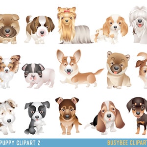 Dog Clipart Puppy Clipart Cute Dogs Clip Art Puppy Clipart Dog | Etsy