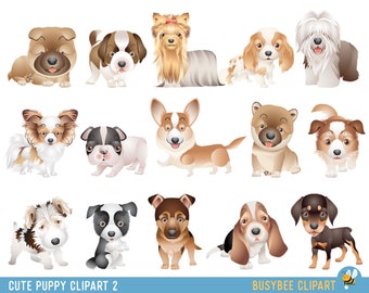 Dog Clipart Puppy Clipart cute dogs clip art puppy clipart dog illustration Dog graphics Dog breeds clipart Cute dog illustration
