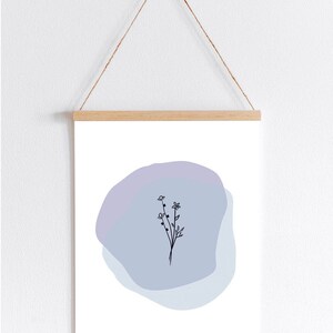 Floral minimalistische Wandkunst