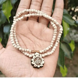 Shri Radha Tulsi Locket Mala: Vrindavan Kanthi Necklace