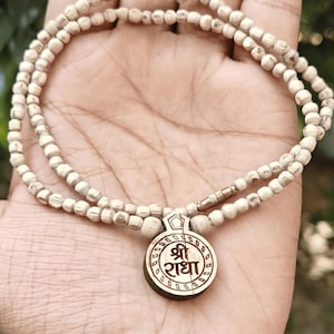 Shri Radha Tulsi Locket Mala: Vrindavan Kanthi Necklace