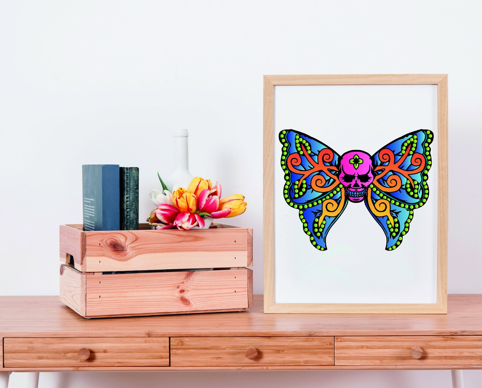 Free 350 Butterfly Skull Svg SVG PNG EPS DXF File