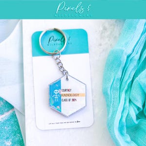 Faux Dosimeter Key Chain