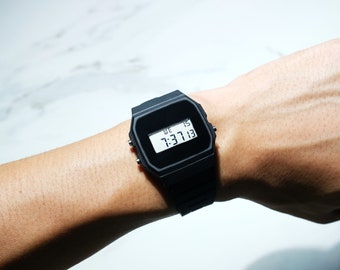 Casio f91 black hotsell