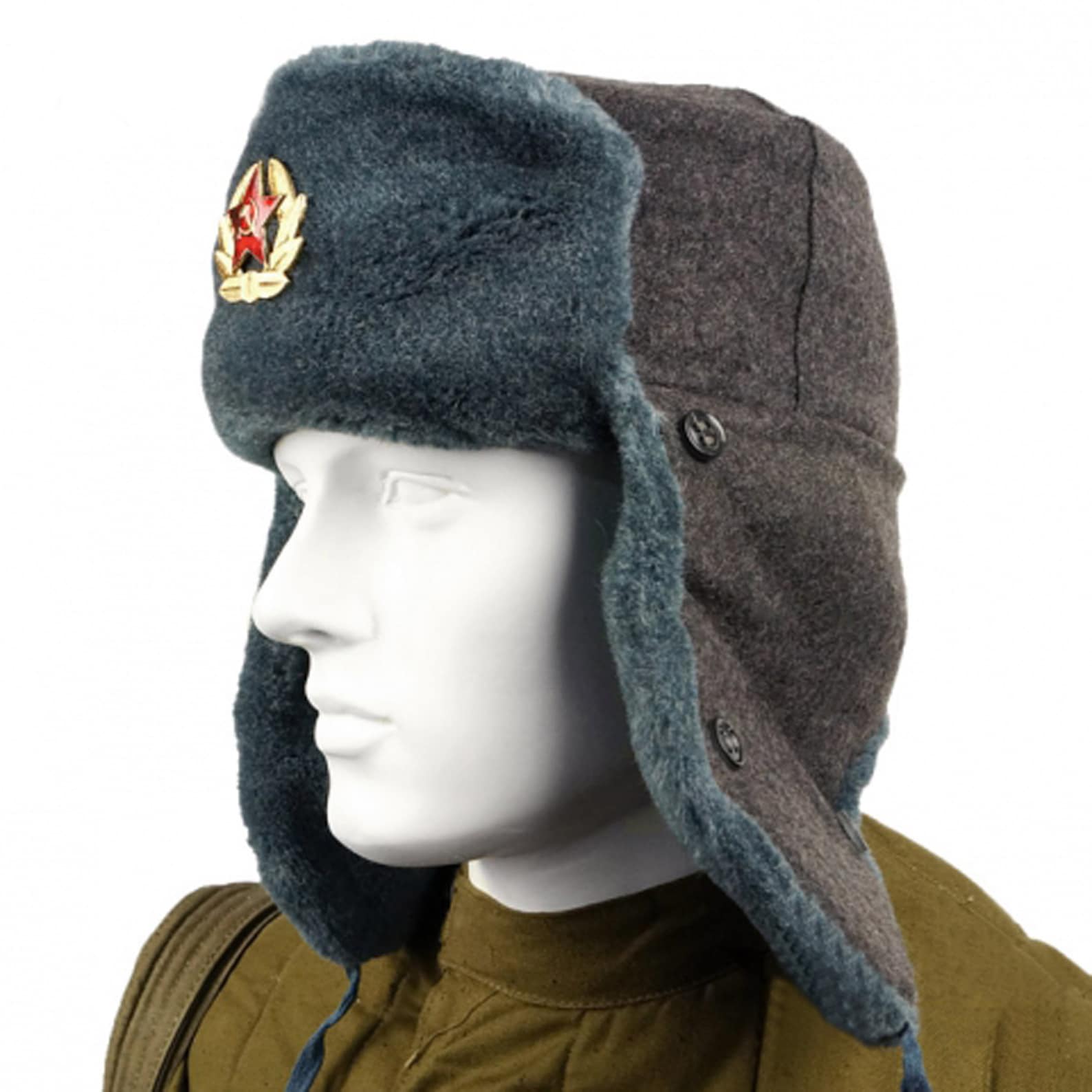 Russian Army Ushanka - Army Military