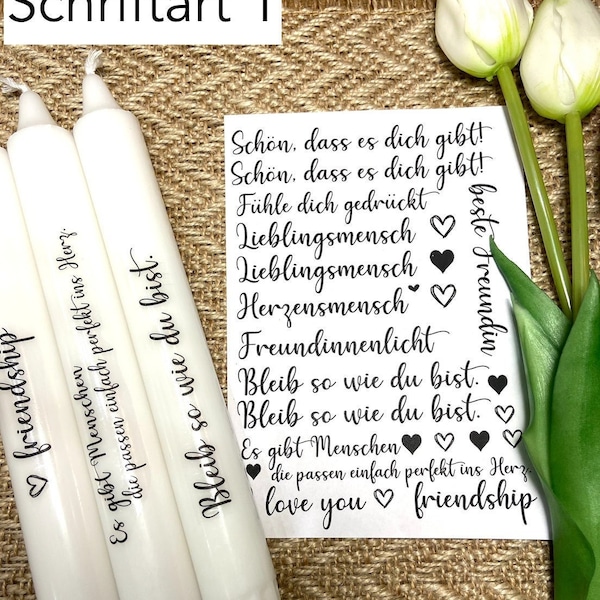 Kerzentattoo Etsy.de