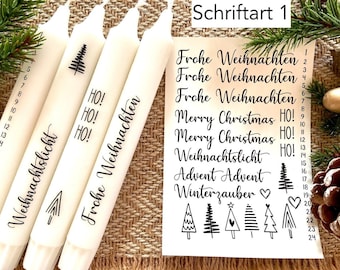 Candle tattoo - Christmas - Birthday - Candle - Waterslide
