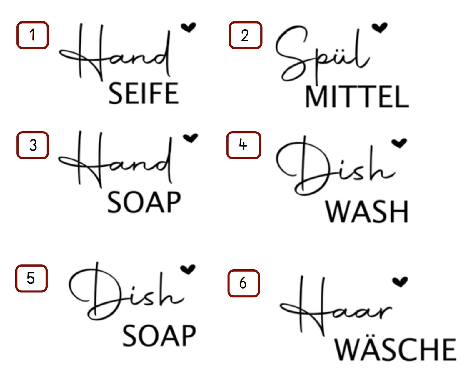 Aufkleber Sticker Seifenspender Handseife Handcreme etc. Etsy