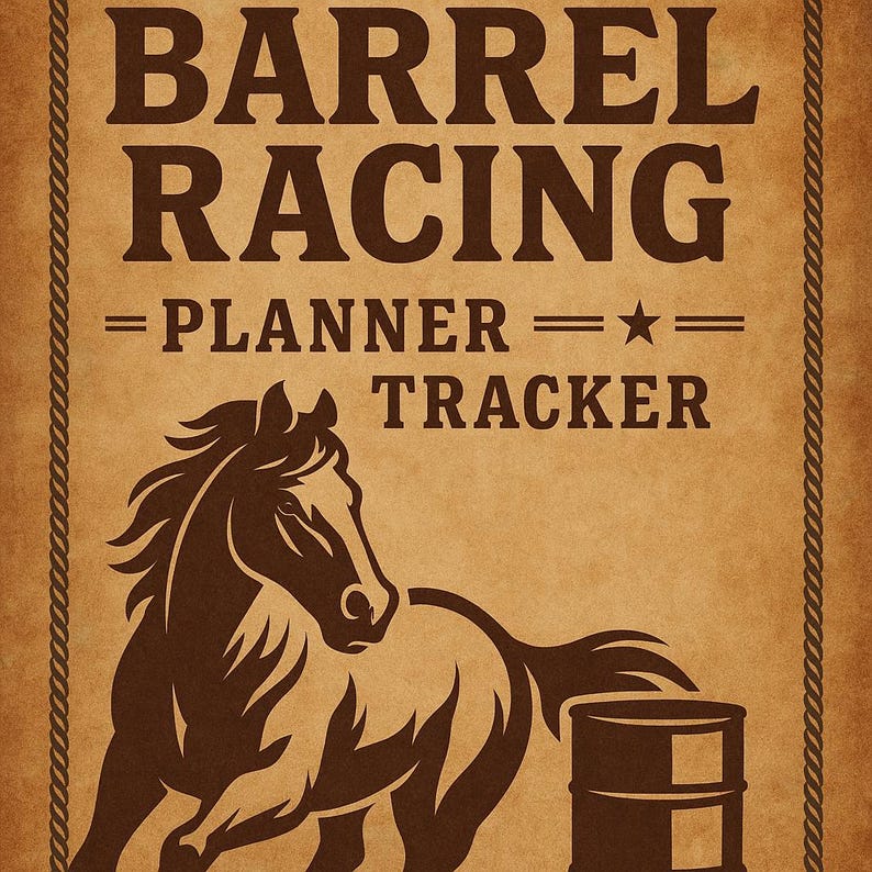 Barrel Racing Planner & Tracker - Etsy