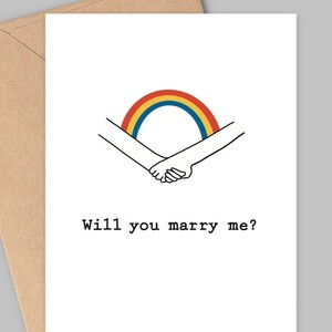 Você quer se casar comigo? | Cartão de amor, Orgulho, Gay, Lésbica, Parceiro, Proposta, Noivado, Casamento, Casal, download instantâneo, PDF, 4x6