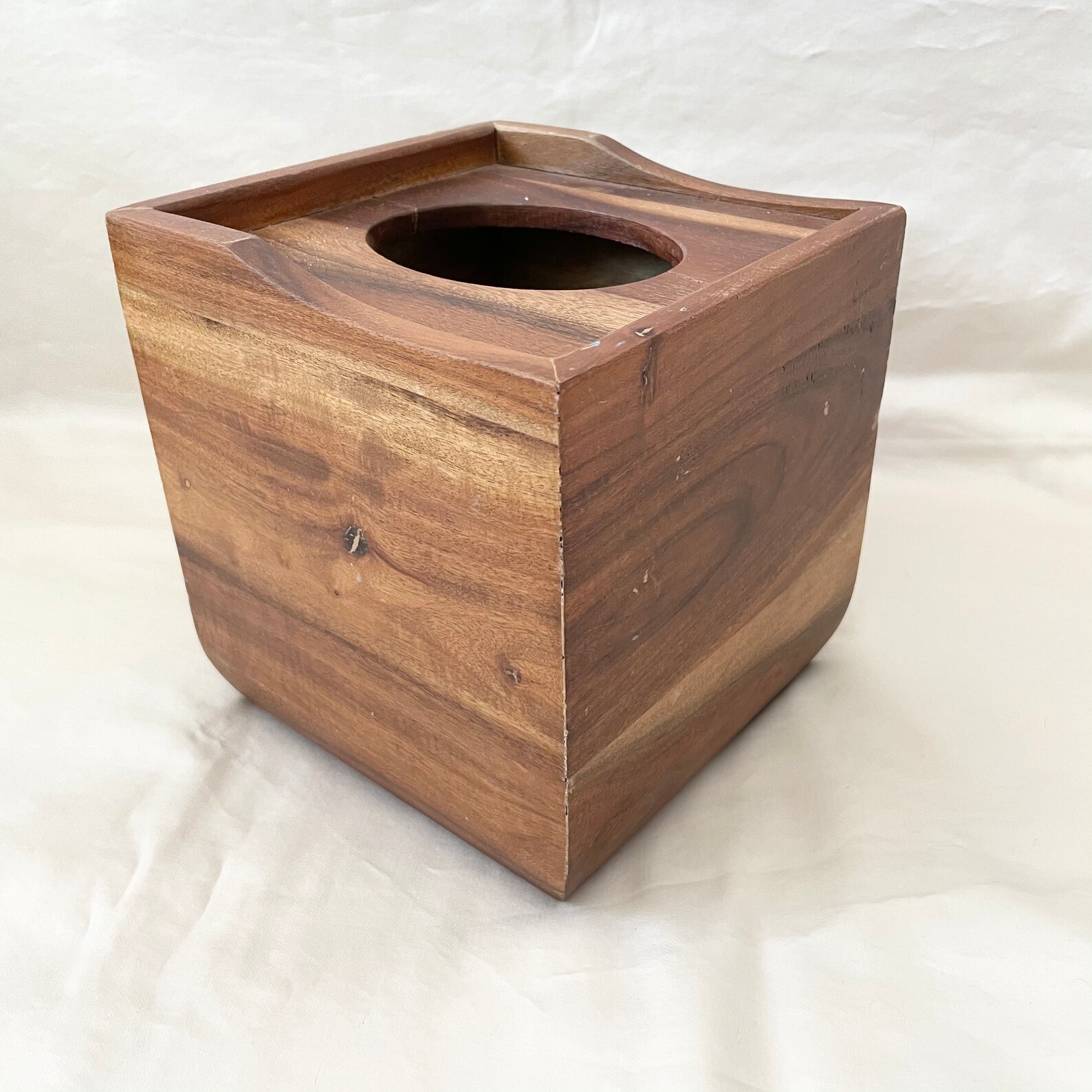 Acacia wooden tissue box holder Etsy