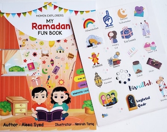 Ramadan-activiteitenboek, Eid-uitverkoop, islamitisch boek voor kinderen, ramadanambachten, ramadandecoraties, ramadancadeau, cadeau moslimkind