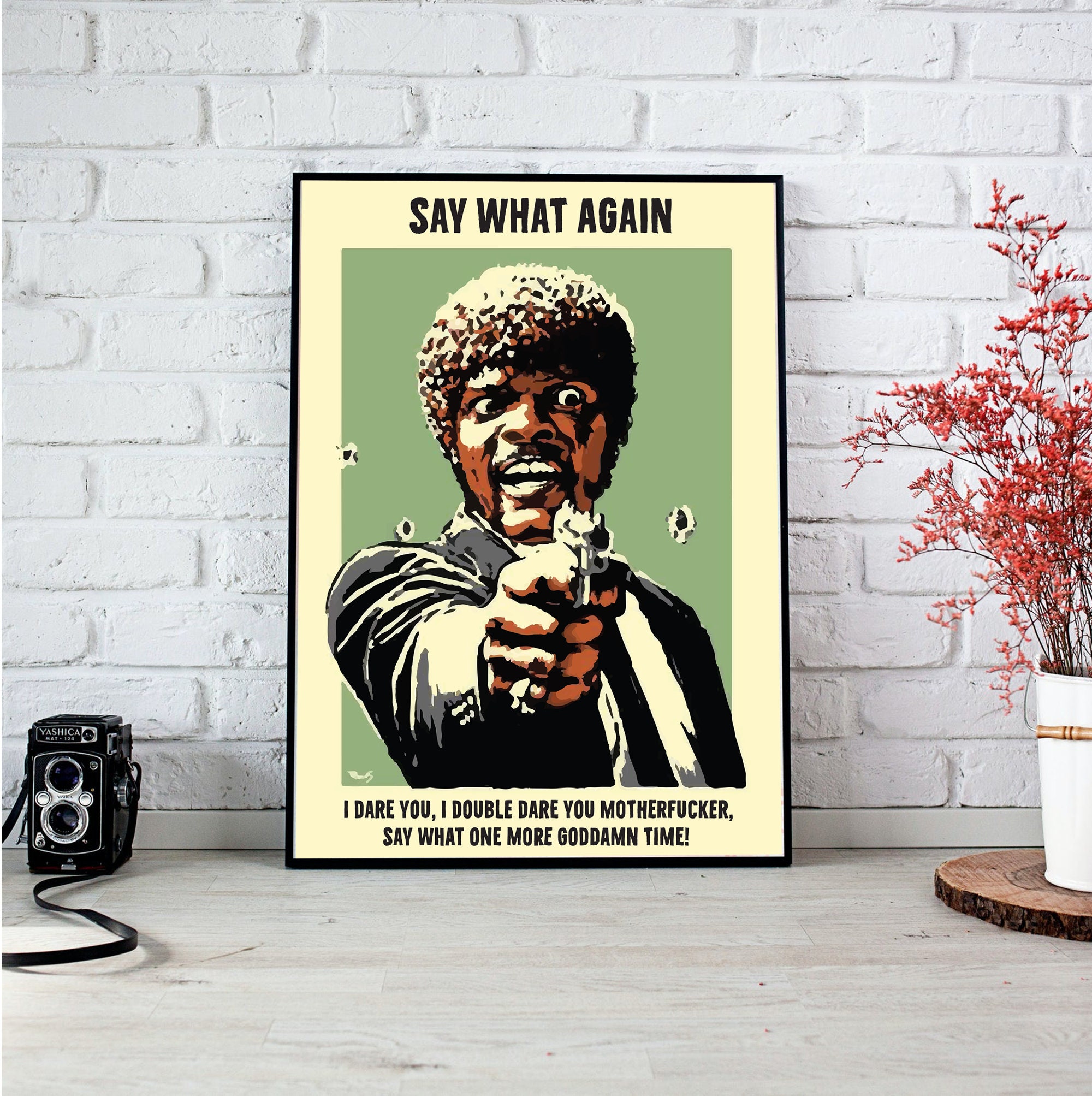 Say What Again Samuel L Jackson Poster Digital Print Etsy UK