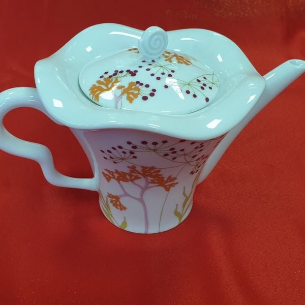 Médard de Noblat - Cafetière Milleflori,Limoges France,Porcelaine Français,Ustensiles de cuisine Blanc Giraud,Cadeau de mariage,Cafetière élégante Français