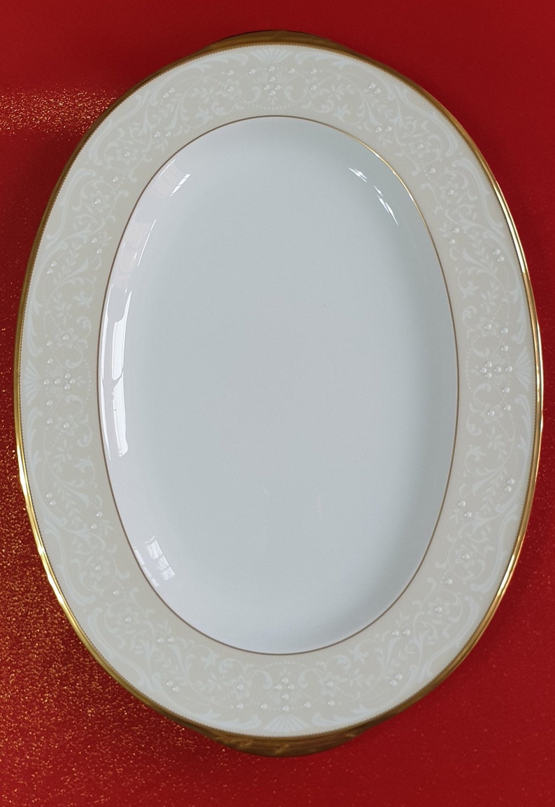Noritake White Palace 5 Piece Dinner Setdinnerware Collection Etsy