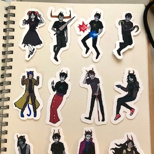 Homestuck Stickers - Beta Trolls + Kids