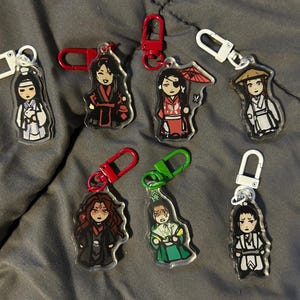 MDZS, Scum Villain, Heaven Official’s Blessing Double Sided Keychains