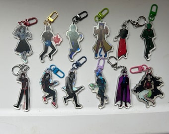 Homestuck Double Sided Different Designs Beta Troll + Calliope and Caliborn Charms