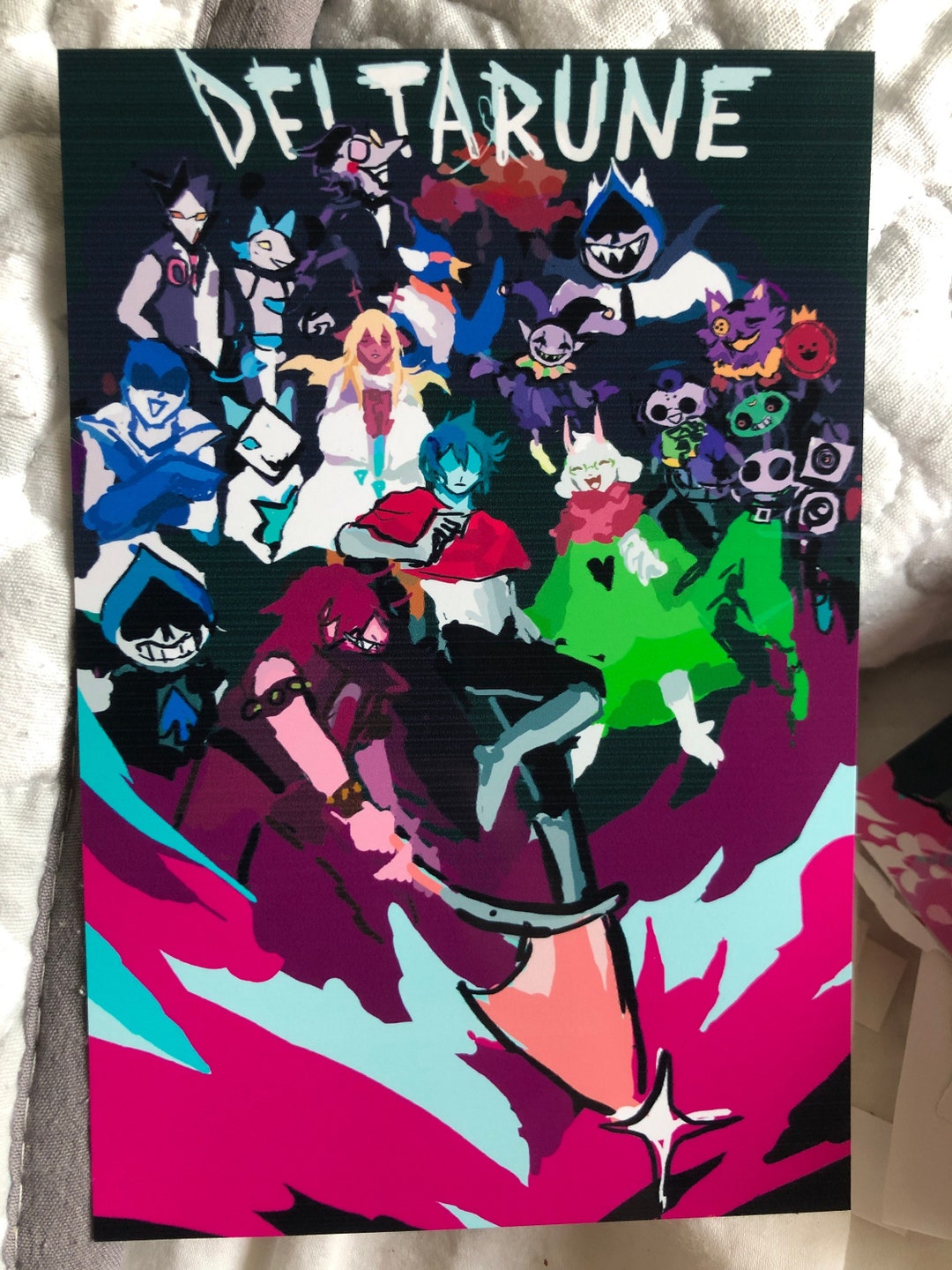 Deltarune Poster Print Kris, Susie, Ralsei, Lancer - Etsy