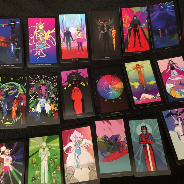 Homestuck Tarot Deck 78 Cards Full Set - Unofficial Fanmade Illustrations