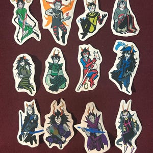 Dancestors + Ancestors Homestuck All Trolls Stickers
