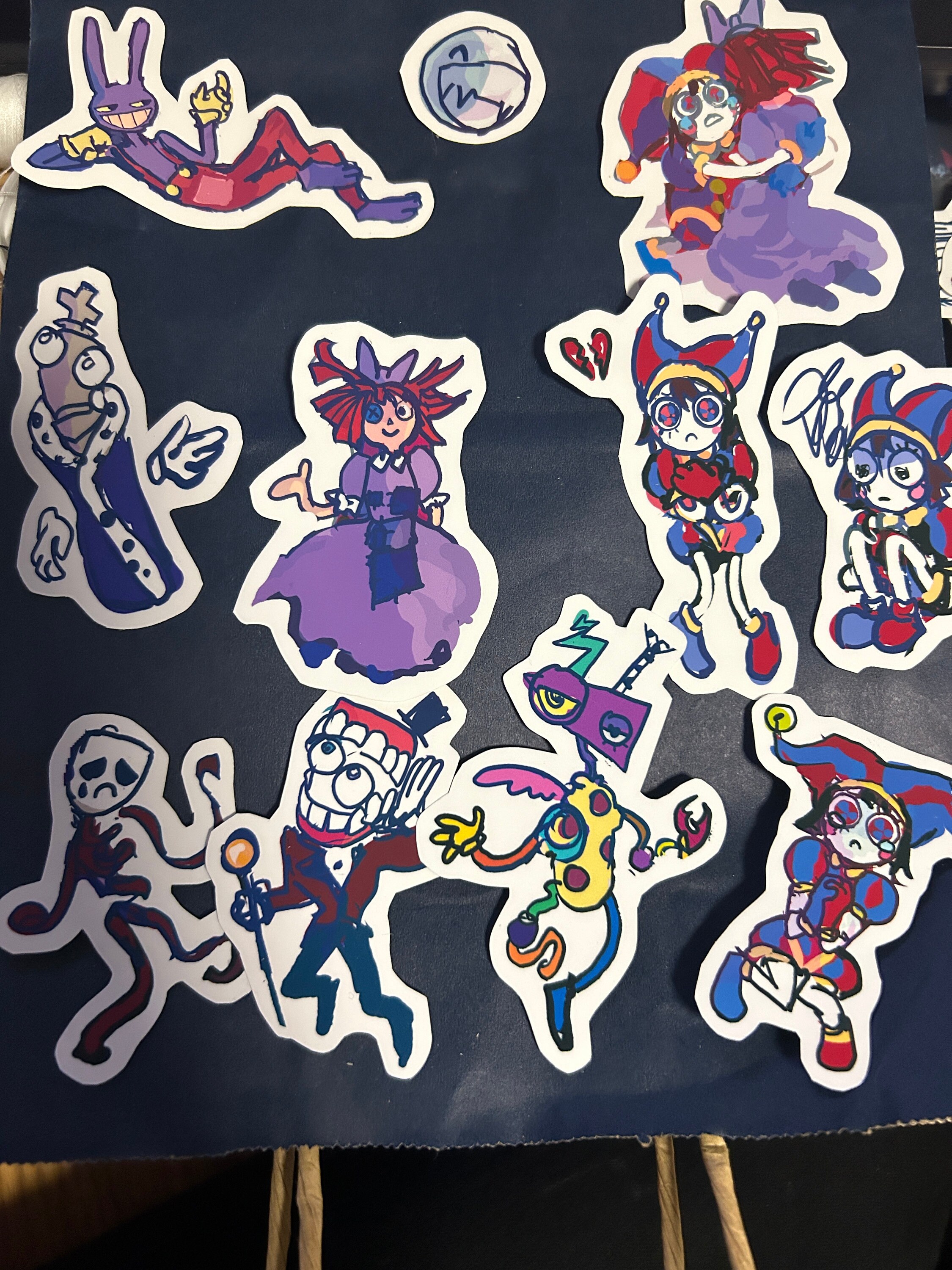 The Amazing Digital Circus Stickers - Pomni, Jax, Ragatha, Gangle ...