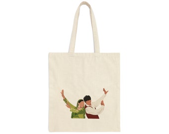 Bollywood DDLJ SRK Shahrukh Khan Kajol Cotton Canvas Tote Bag