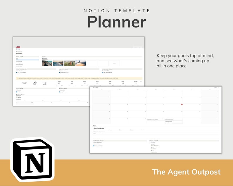 Real Estate Planner Notion Template Real Estate Client Management, Transaction Tracker, Content