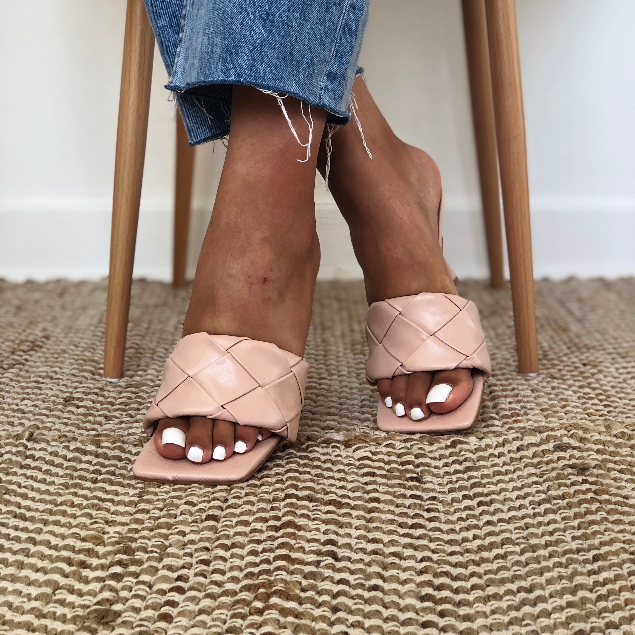 topshop nude mules