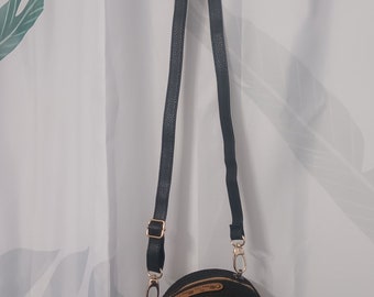Black Gold  Crossbody handbag handmade by May Fils