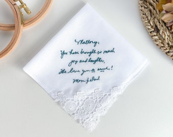 Lace Custom Embroidered Handkerchief