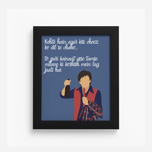 Om Shanti Om Kehte Hain Agar Kisi Cheez Ko Dil Se Chaho 16x20 Framed Print