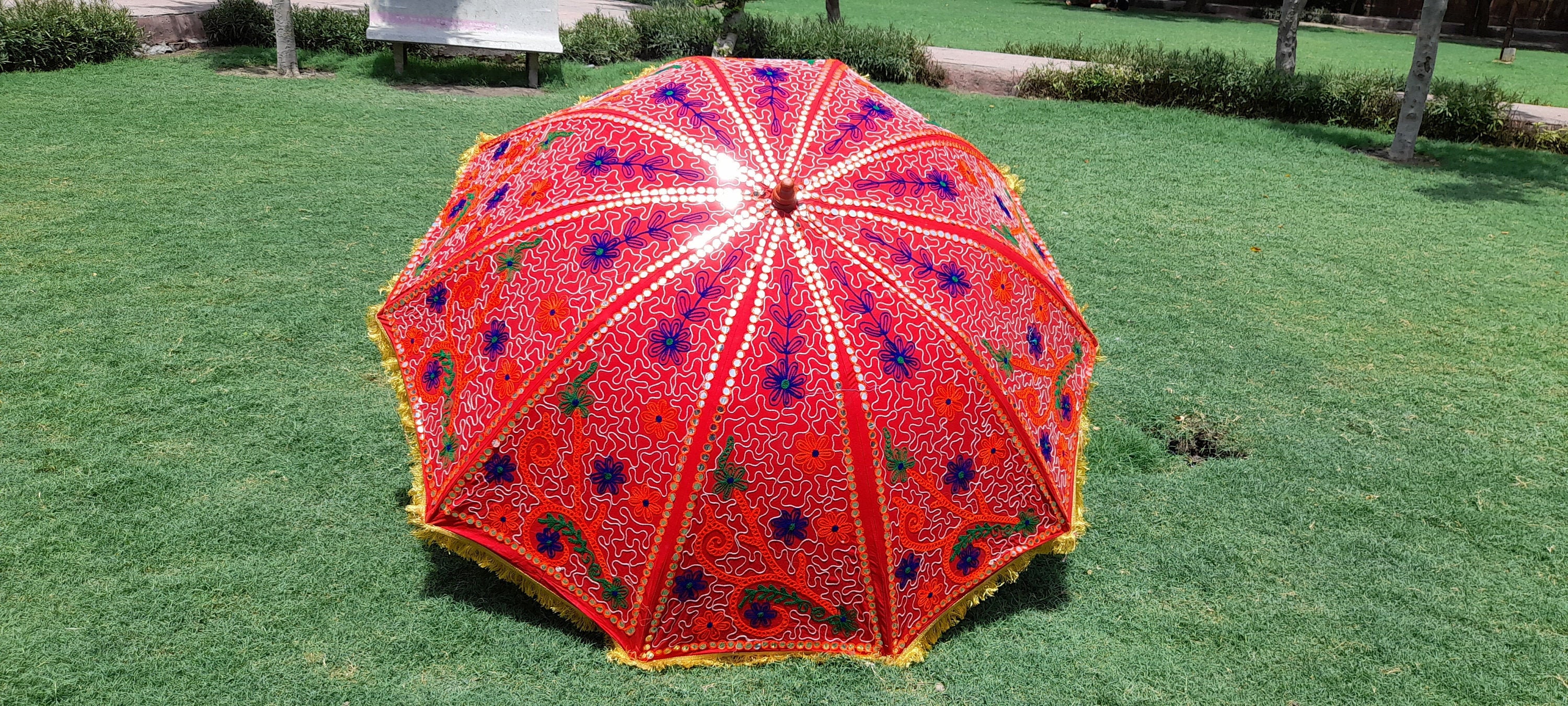 Large Decorative Garden Umbrella Luxury Multi Branches Art Etsy UK