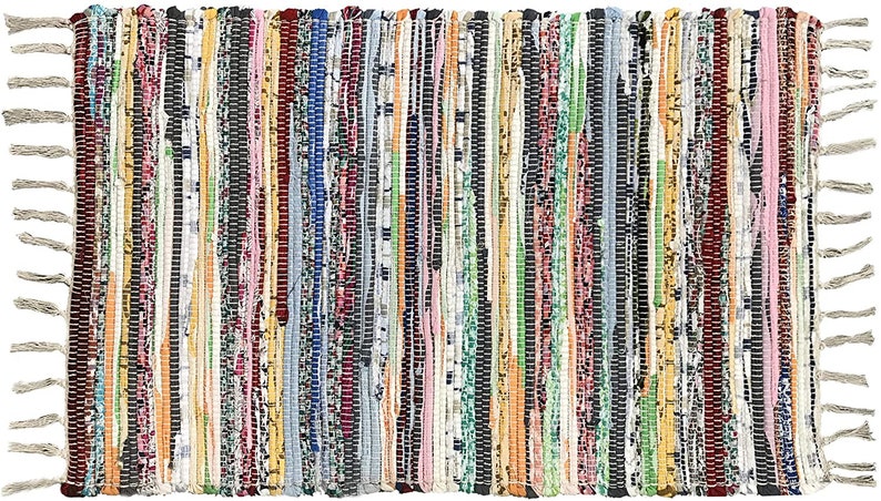 4x6 Feet, Chindi Rug Beautiful Chindi Rug 100/% Recycled Cotton Chindi Rug-Hand Woven /& Reversible for Living Room Kitchen Entry Runner