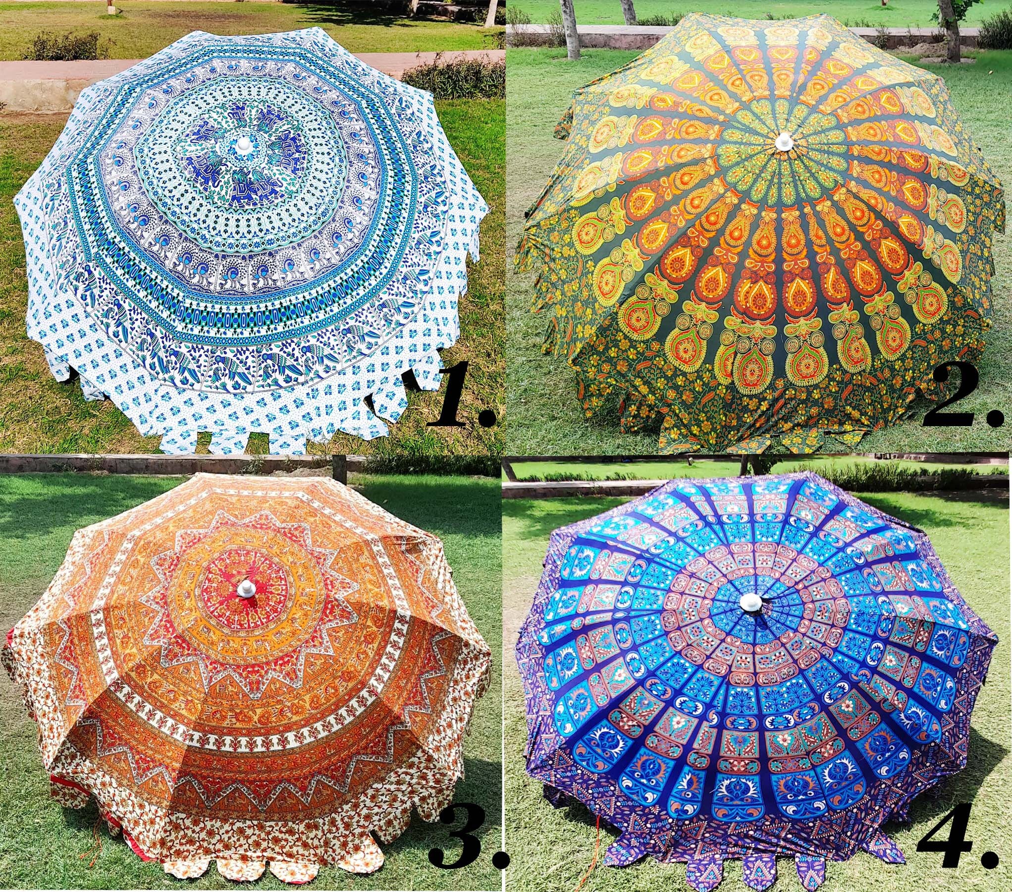 Wholesale Lots Outdoor Patios Peacock Mandala Umbrella - Etsy