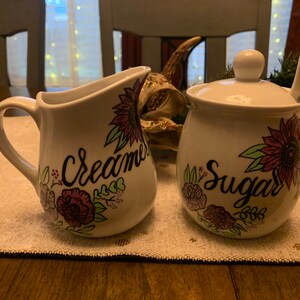 Custom Sugar and Creamer