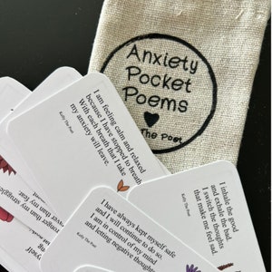 Anxiety Pocket Poems + Lien gratuit vers un enregistrement audio de méditation