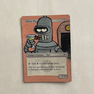 Zilver myr als bender met een martini