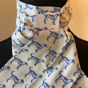 Mini Blue Hounds Stock Tie