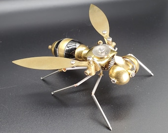 Mechanical BEE steampunk | Metal handmade finished Model decoration Ornaments