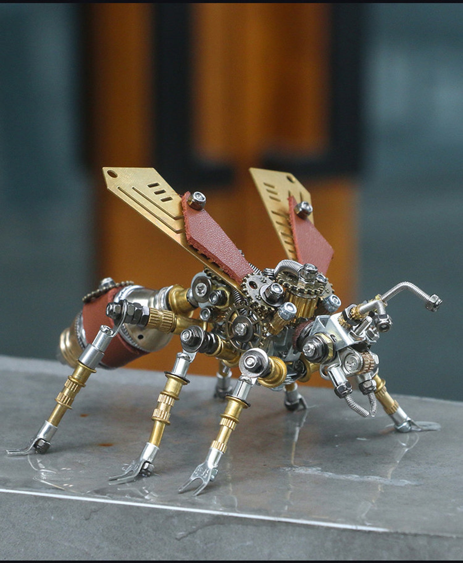 Flying Ant steampunk 290Pcs Metal Insect Puzzle Model Kit
