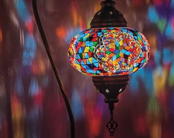 Mosaic Camelneck  Table Lamp