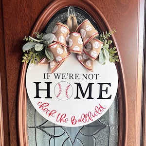Front Door Decor | Baseball Sign | Coaches Gift | Baseball Wreath | Housewarming Gift | Baseball Decor | Baseball Gift | Sports Wreath