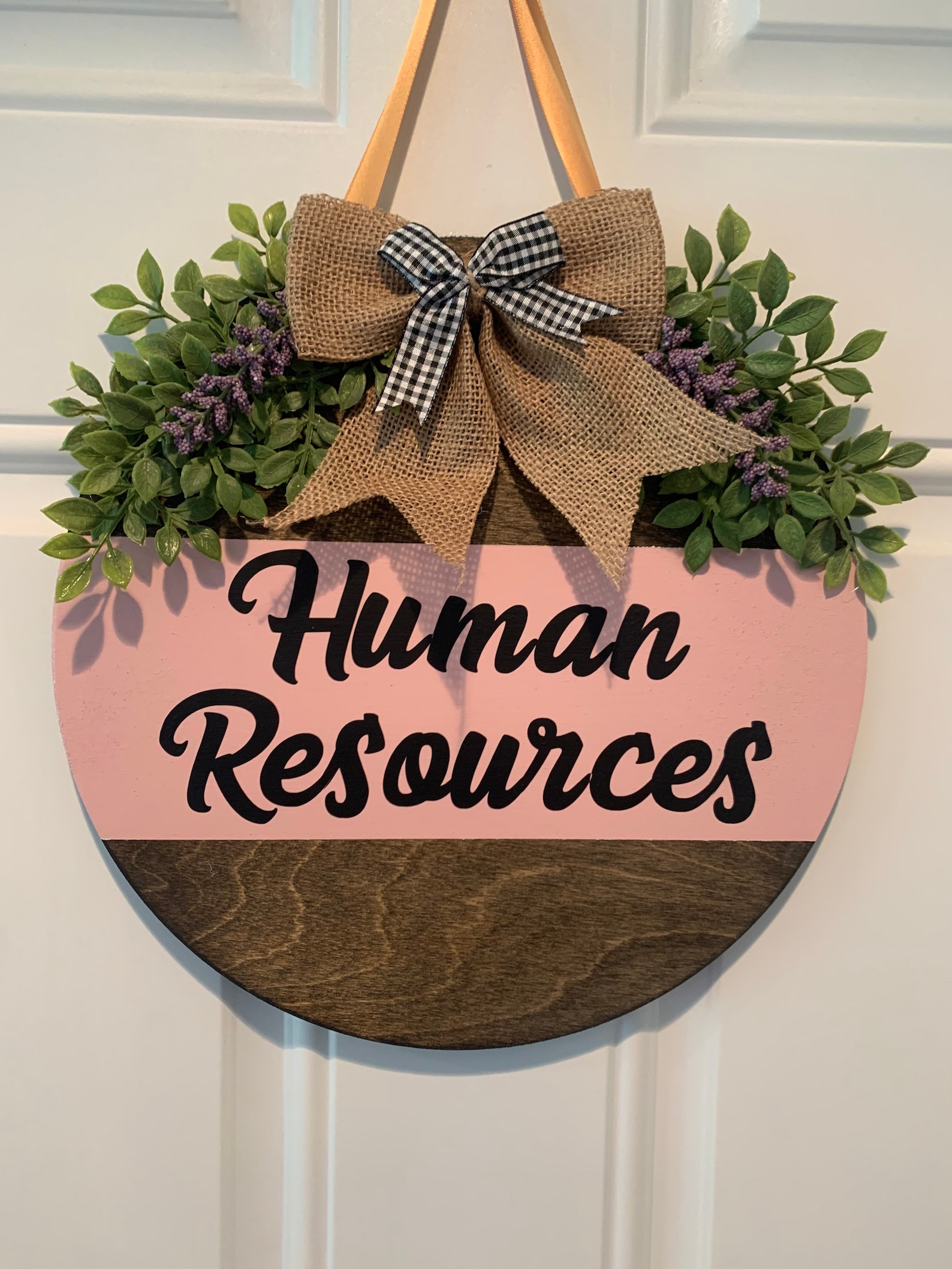 Office Door Hanger Office Wreath Workplace Wreath Workplace Etsy