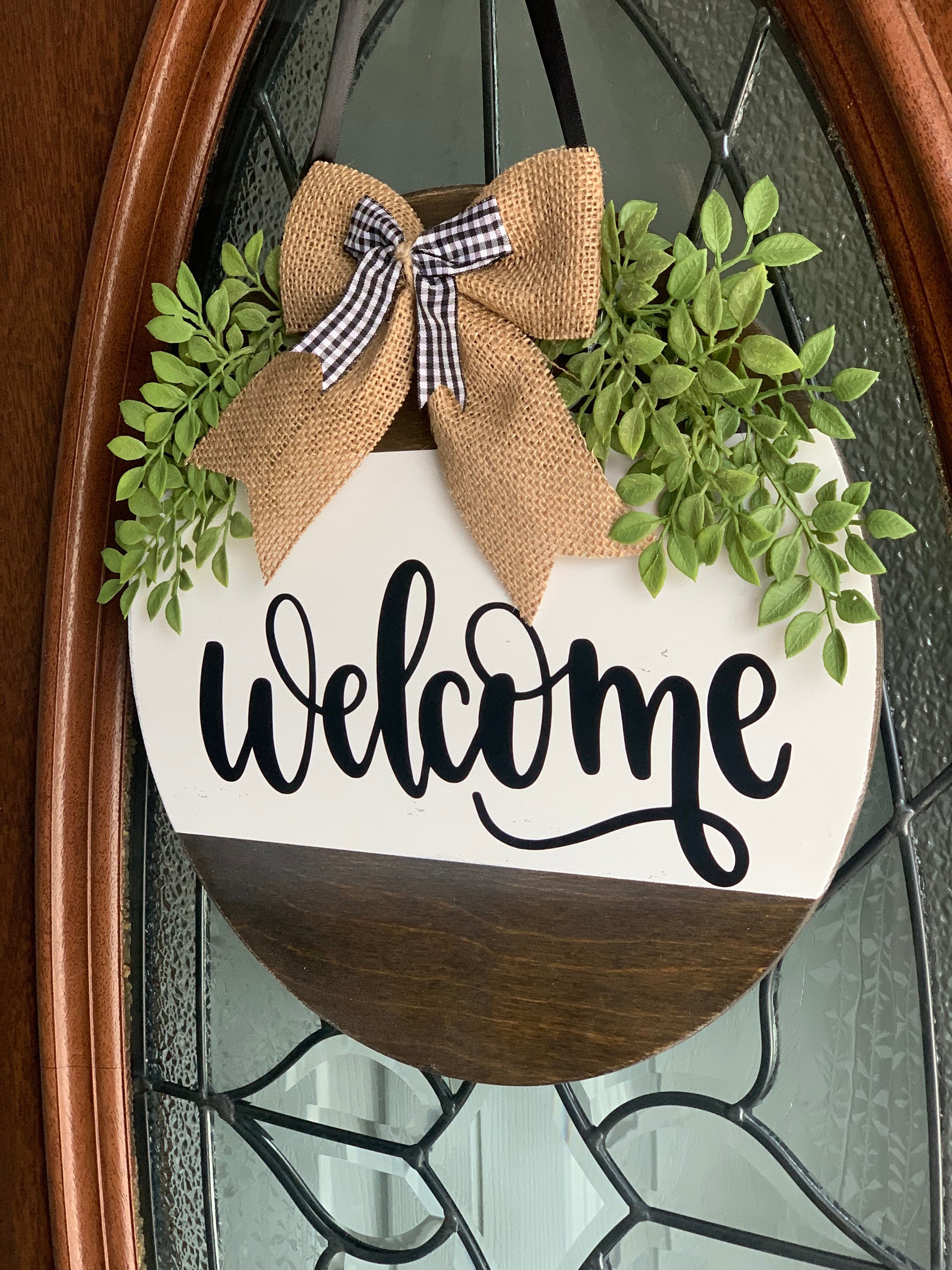 Welcome Sign Welcome Door Hangerwelcome Front Porch Sign - Etsy