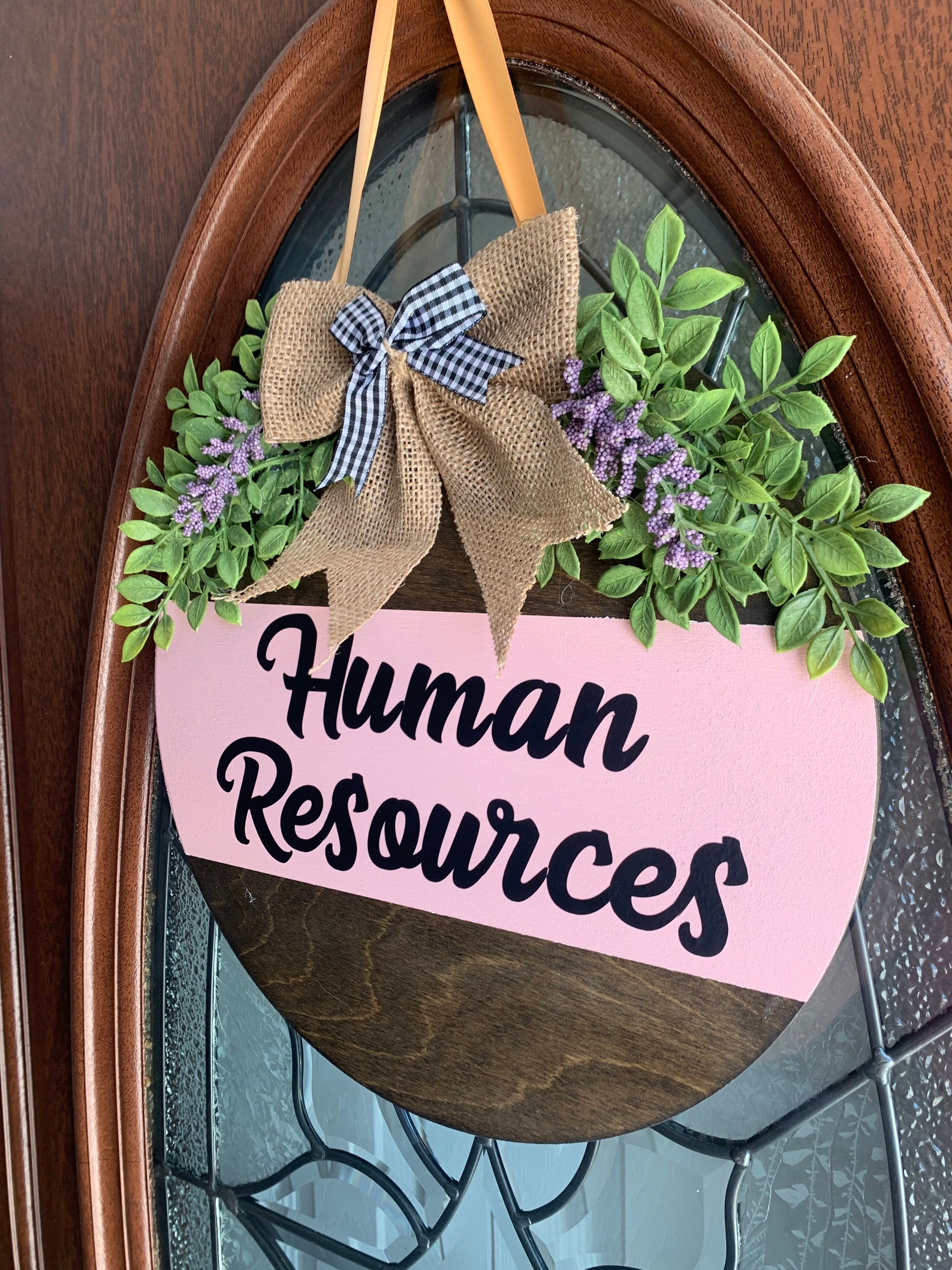 Office Door Hanger Office Wreath Workplace Wreath Workplace Etsy